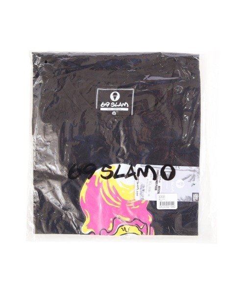 69SLAM(ロックスラム)の「69SLAM/ロックスラム Tシャツ メンズ 半袖 クルーネック ワンポイント ロゴT レディース ユニセックス(Tシャツ/カットソー・メンズ・ブラック/グレー・MEDIUM)」の5枚目の写真