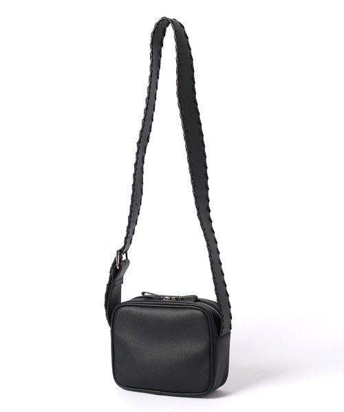 PAGEBOY（ページボーイ）の「ステッチスクエアショルダー（ショルダーバッグ・レディース・ブラック/グリーン・ONE SIZE）」の5枚目の写真