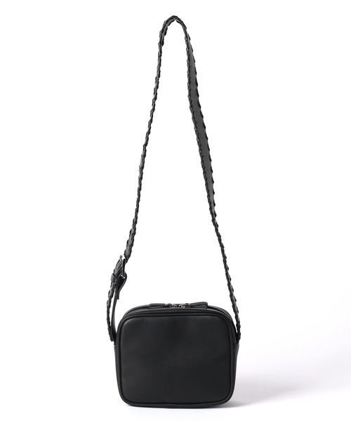 PAGEBOY（ページボーイ）の「ステッチスクエアショルダー（ショルダーバッグ・レディース・ブラック/グリーン・ONE SIZE）」の8枚目の写真