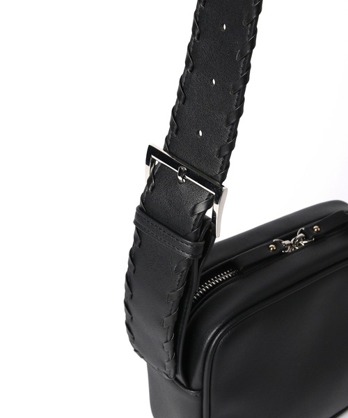 PAGEBOY（ページボーイ）の「ステッチスクエアショルダー（ショルダーバッグ・レディース・ブラック/グリーン・ONE SIZE）」の14枚目の写真