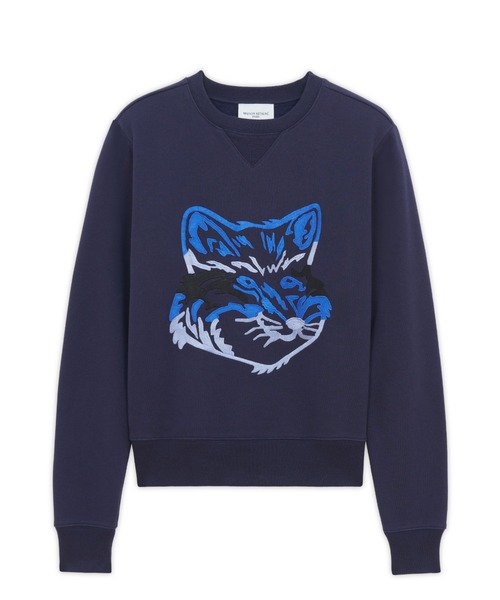 Maison Kitsune(メゾンキツネ)の「BIG FOX EMBROIDERY REGULAR SWEATSHIRT(スウェット・レディース・フューシャピンク/ネイビー系/グリーン系その他・M/S/L)」の2枚目の写真