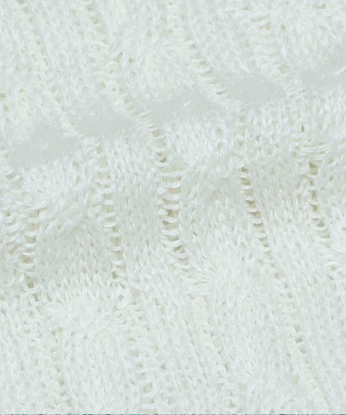 KATHARINE HAMNETT LONDON （キャサリンハムネットロンドン）の「TOP LINEN PULLOVER / トップリネンプルオーバーニット 半袖ニット（ニット/セーター・メンズ・ホワイト/グレー/ブルー/レッド・LARGE/MEDIUM）」の10枚目の写真