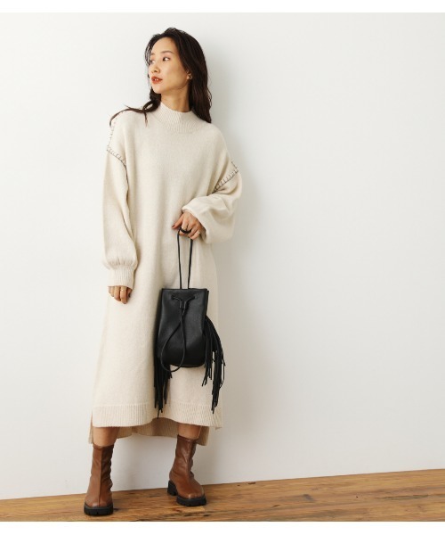 セール ステッチロングニットワンピース ワンピース Rodeo Crowns Wide Bowl ロデオクラウンズワイドボウル のファッション通販 Zozotown