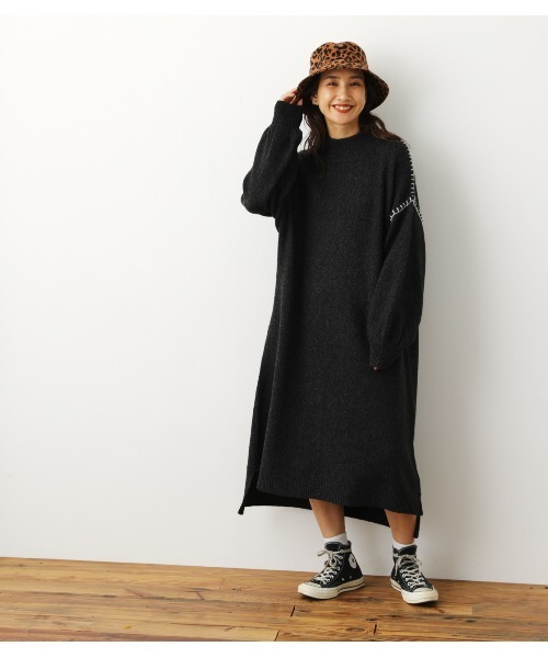 販売セール セール ステッチロングニットワンピース ワンピース Rodeo Crowns Wide Bowl ロデオクラウンズワイドボウル の ファッション 大阪購入 Lssr Ub Ac Id