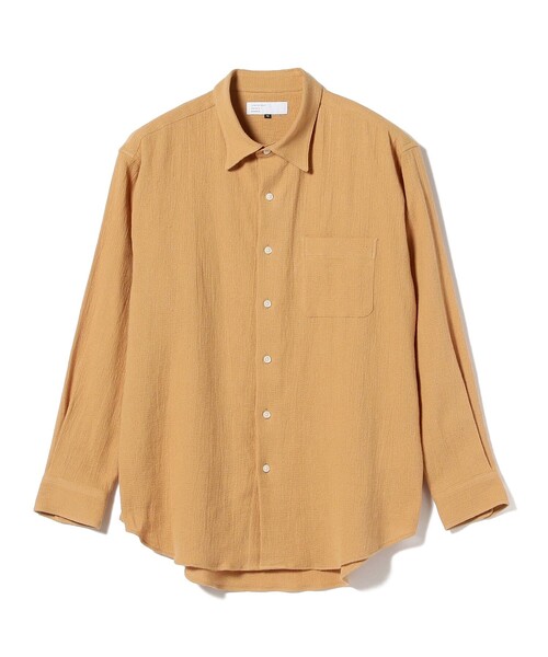 International Gallery BEAMS(インターナショナルギャラリービームス)の「IG / ハーフリネンパナマ レギュラーカラーシャツ(シャツ/ブラウス・メンズ・オレンジ・M/L/S)」の12枚目の写真