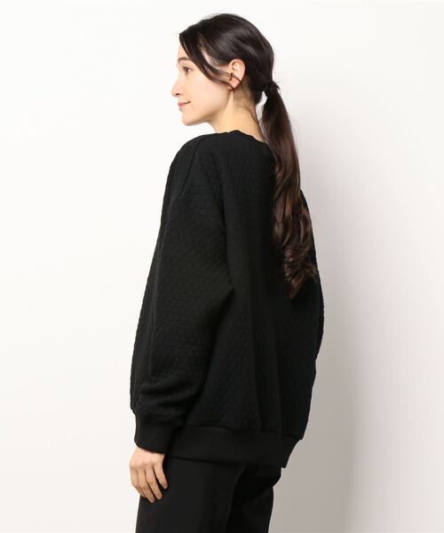 JUMELLE（ジュメロ）の「キルティングスウェット（スウェット・レディース・ブラック/ベージュ・FREE）」の4枚目の写真