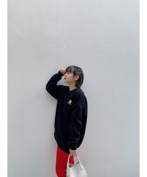 JUMELLE（ジュメロ）の「キルティングスウェット（スウェット・レディース・ブラック/ベージュ・FREE）」の18枚目の写真