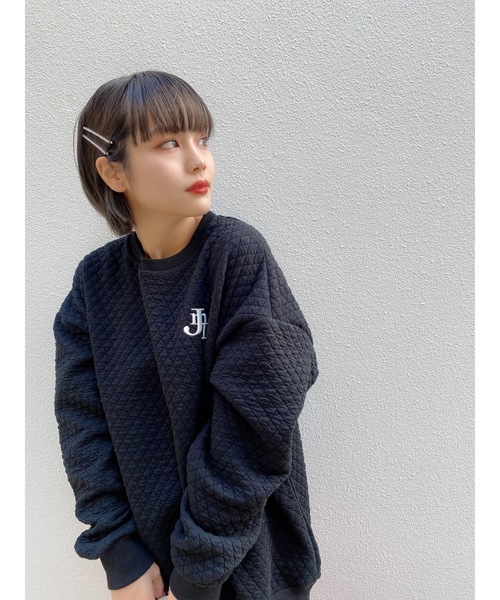 JUMELLE（ジュメロ）の「キルティングスウェット（スウェット・レディース・ブラック/ベージュ・FREE）」の14枚目の写真