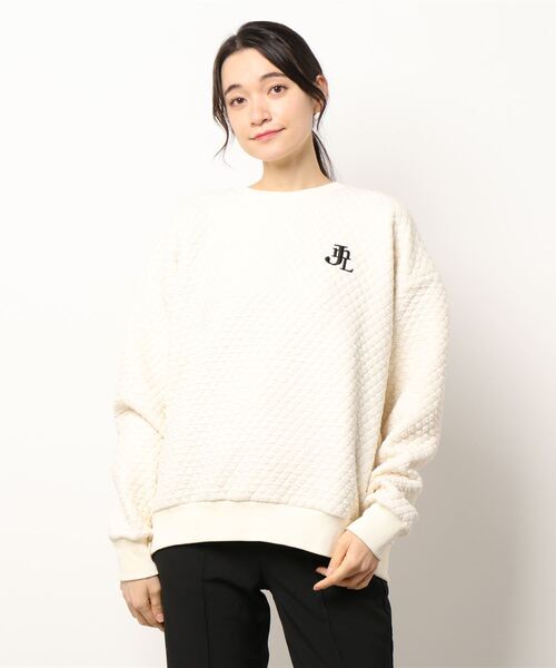 JUMELLE（ジュメロ）の「キルティングスウェット（スウェット・レディース・ブラック/ベージュ・FREE）」の12枚目の写真