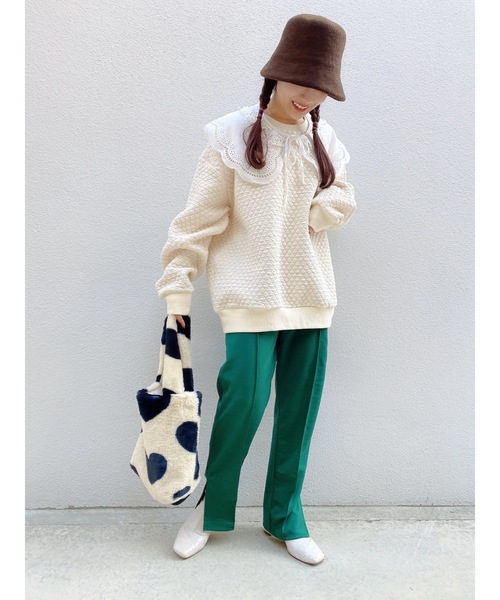 JUMELLE（ジュメロ）の「キルティングスウェット（スウェット・レディース・ブラック/ベージュ・FREE）」の9枚目の写真