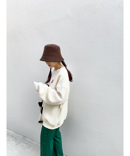 JUMELLE（ジュメロ）の「キルティングスウェット（スウェット・レディース・ブラック/ベージュ・FREE）」の5枚目の写真