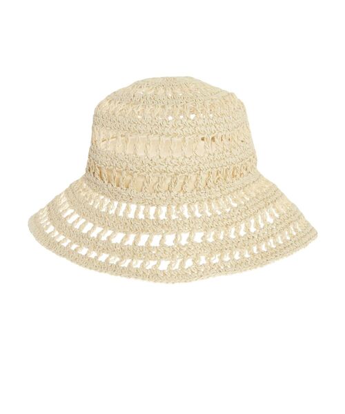Ungrid（アングリッド）の「透かし編みHAT（ハット・レディース・ベージュ・FREE）」の5枚目の写真