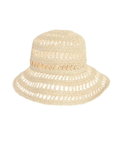 Ungrid（アングリッド）の「透かし編みHAT（ハット・レディース・ベージュ・FREE）」の9枚目の写真