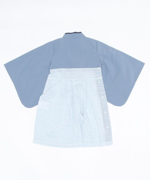 BABYDOLL(ベビードール)の「通販限定 袴ロンパース 6439B(ロンパース・キッズ・ブルー/グリーン・M(80-90cm)/S(70-80cm))」の3枚目の写真