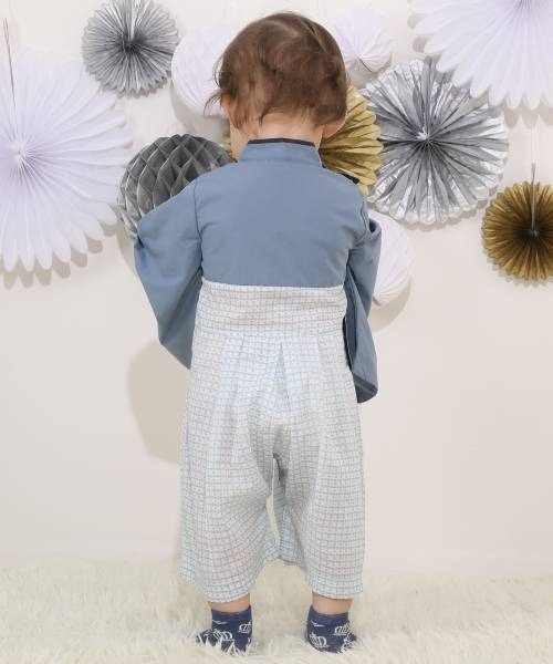 BABYDOLL(ベビードール)の「通販限定 袴ロンパース 6439B(ロンパース・キッズ・ブルー/グリーン・M(80-90cm)/S(70-80cm))」の16枚目の写真