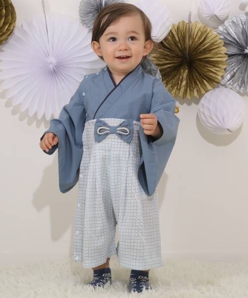 BABYDOLL(ベビードール)の「通販限定 袴ロンパース 6439B(ロンパース・キッズ・ブルー/グリーン・M(80-90cm)/S(70-80cm))」の18枚目の写真