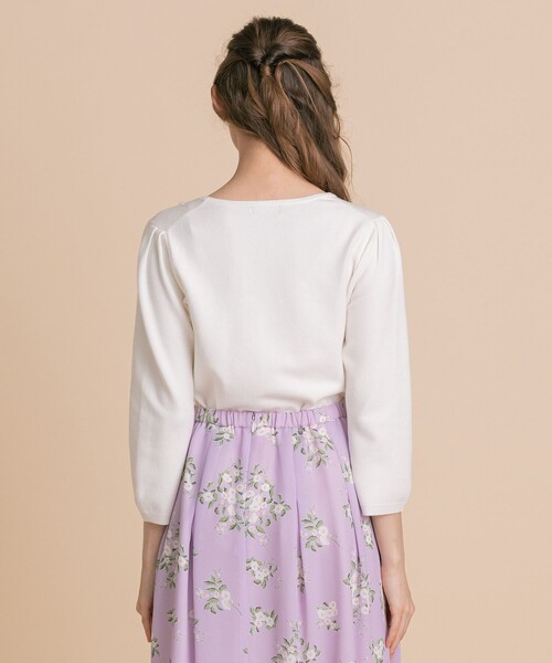 TOCCA(トッカ)の「【洗える!】VALO PULLOVER プルオーバー(ニット/セーター・レディース・ブラック系/アイボリー系・MEDIUM/X-SMALL)」の12枚目の写真