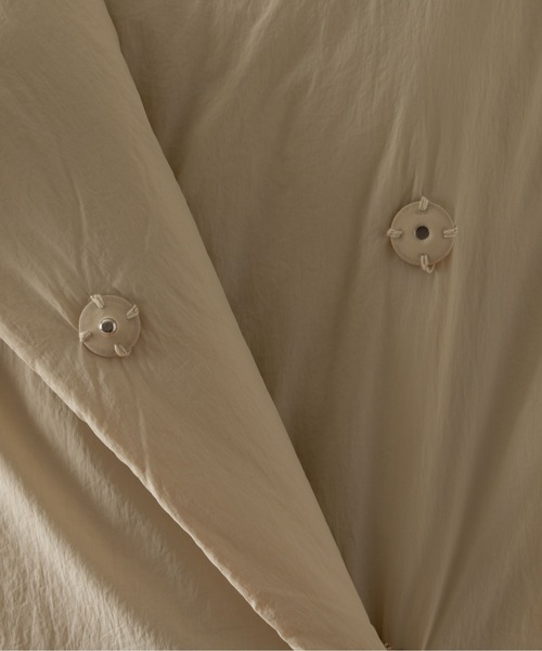 ANGIE（アンジー）の「スタンド中綿ロングコート（ダウンジャケット/コート・レディース・ブラック/オフホワイト/アイボリー・FREE）」の9枚目の写真