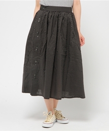 BEAMS BOY | BEAMS BOY / ドット サイドボタン ギャザースカート(スカート)