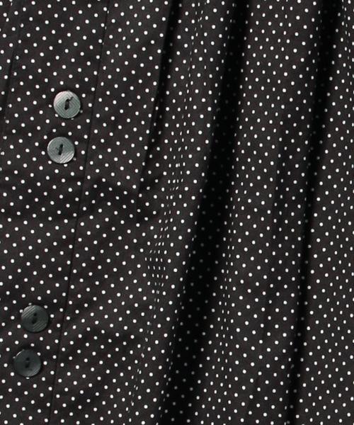 BEAMS BOY（ビームスボーイ）の「BEAMS BOY / ドット サイドボタン ギャザースカート（スカート・レディース・ブラック/ネイビー・ONE SIZE）」の7枚目の写真