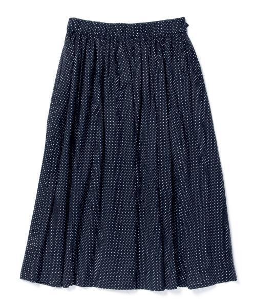 BEAMS BOY（ビームスボーイ）の「BEAMS BOY / ドット サイドボタン ギャザースカート（スカート・レディース・ブラック/ネイビー・ONE SIZE）」の14枚目の写真