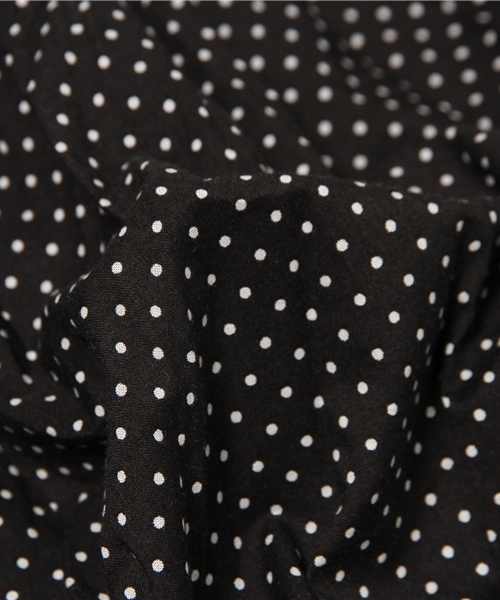 BEAMS BOY（ビームスボーイ）の「BEAMS BOY / ドット サイドボタン ギャザースカート（スカート・レディース・ブラック/ネイビー・ONE SIZE）」の5枚目の写真
