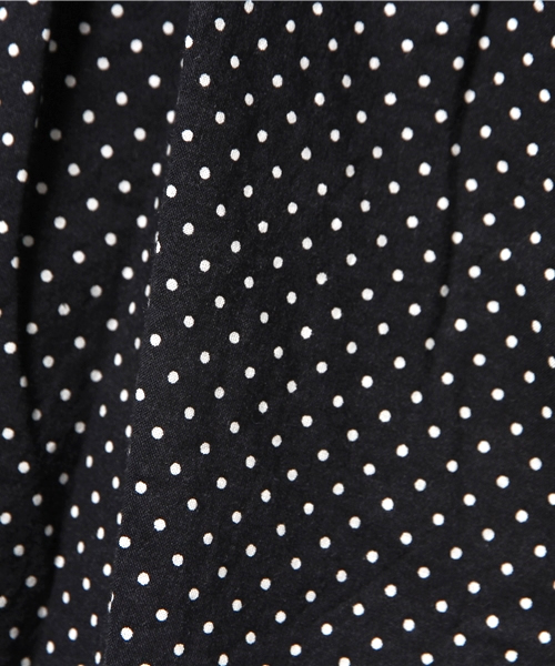 BEAMS BOY（ビームスボーイ）の「BEAMS BOY / ドット サイドボタン ギャザースカート（スカート・レディース・ブラック/ネイビー・ONE SIZE）」の11枚目の写真