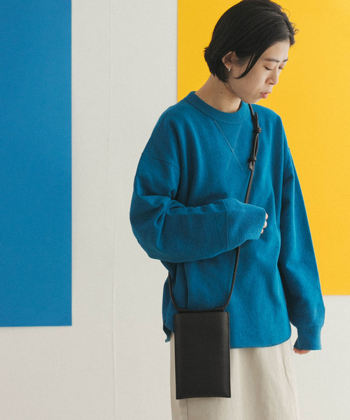 FORK&SPOON(フォークアンドスプーン)の「FORK&SPOON リサイクルヤーンスウェットプルオーバー(スウェット・レディース・チャコールグレー/アイボリー/ブルー系その他・ONE)」の9枚目の写真