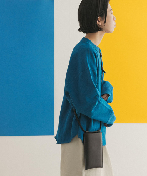 FORK&SPOON(フォークアンドスプーン)の「FORK&SPOON リサイクルヤーンスウェットプルオーバー(スウェット・レディース・チャコールグレー/アイボリー/ブルー系その他・ONE)」の10枚目の写真