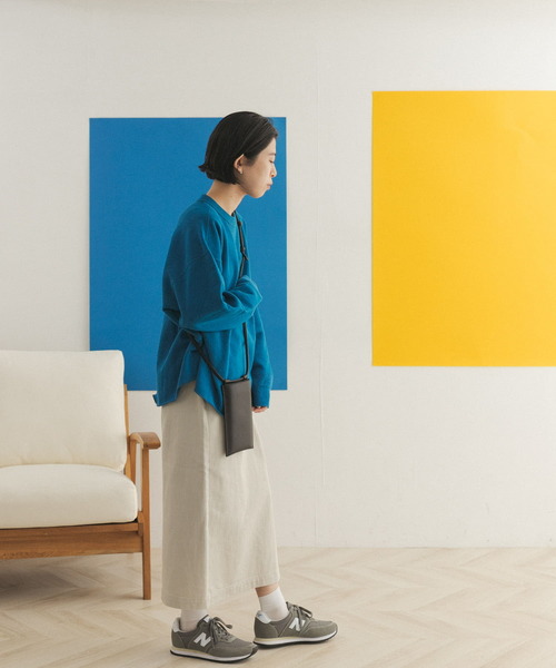 FORK&SPOON(フォークアンドスプーン)の「FORK&SPOON リサイクルヤーンスウェットプルオーバー(スウェット・レディース・チャコールグレー/アイボリー/ブルー系その他・ONE)」の12枚目の写真