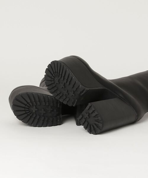 YOSUKE（ヨースケ）の「YOSUKE厚底ショートブーツ（ブーツ・レディース・ブラック/ブラック系その他/ホワイト・24.5cm/23.5cm/24.0cm/23.0cm/22.5cm）」の5枚目の写真