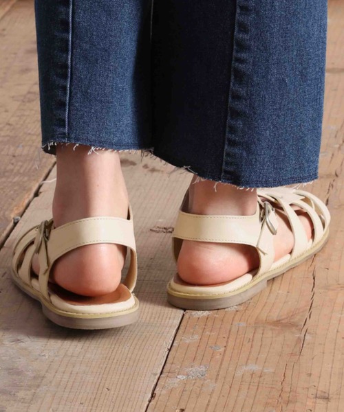 cepo（セポ）の「グルカサンダル（サンダル・レディース・ブラック/オフホワイト・M/L）」の4枚目の写真