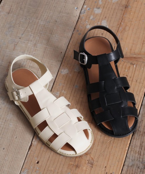 cepo（セポ）の「グルカサンダル（サンダル・レディース・ブラック/オフホワイト・M/L）」の8枚目の写真