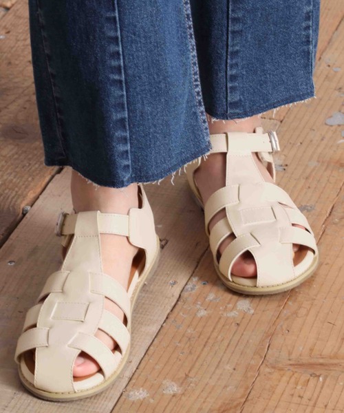 cepo（セポ）の「グルカサンダル（サンダル・レディース・ブラック/オフホワイト・M/L）」の3枚目の写真