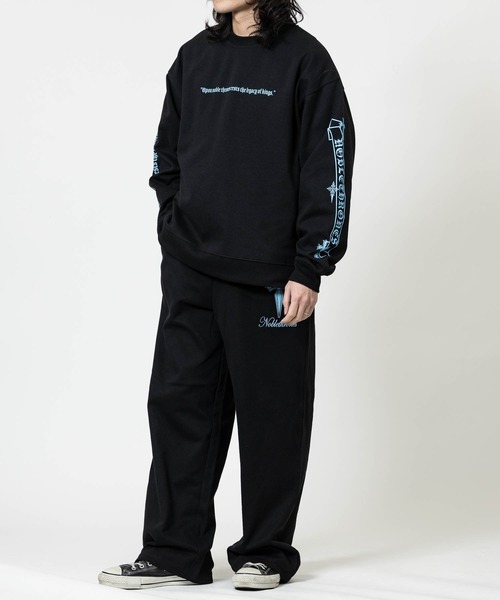 JOHN'S CLOSET（ジョンズクローゼット）の「【13】クロスデザインプリント スウェットパンツ（スウェットパンツ・メンズ・ベージュ/ライトグリーン/ライトピンク/ライトパープル・MEDIUM/LARGE）」の18枚目の写真