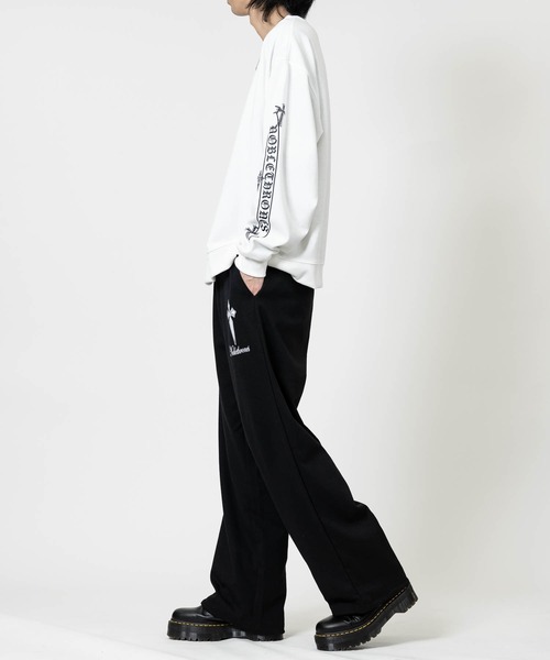 JOHN'S CLOSET（ジョンズクローゼット）の「【13】クロスデザインプリント スウェットパンツ（スウェットパンツ・メンズ・ベージュ/ライトグリーン/ライトピンク/ライトパープル・MEDIUM/LARGE）」の11枚目の写真