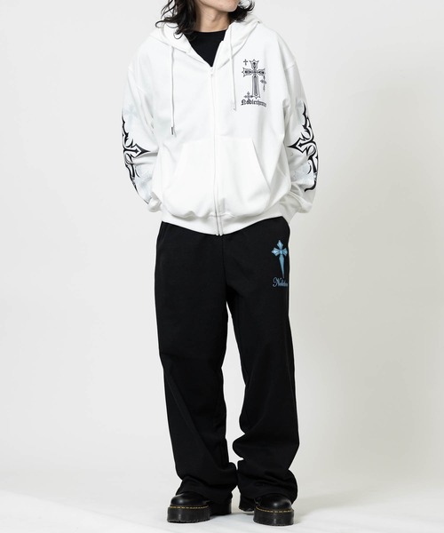 JOHN'S CLOSET（ジョンズクローゼット）の「【13】クロスデザインプリント スウェットパンツ（スウェットパンツ・メンズ・ベージュ/ライトグリーン/ライトピンク/ライトパープル・MEDIUM/LARGE）」の21枚目の写真