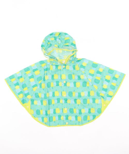RAGMART（ラグマート）の「レインポンチョ（レインコート/ポンチョ・キッズ・グリーン/ブルー/ピンク・S/M）」の2枚目の写真