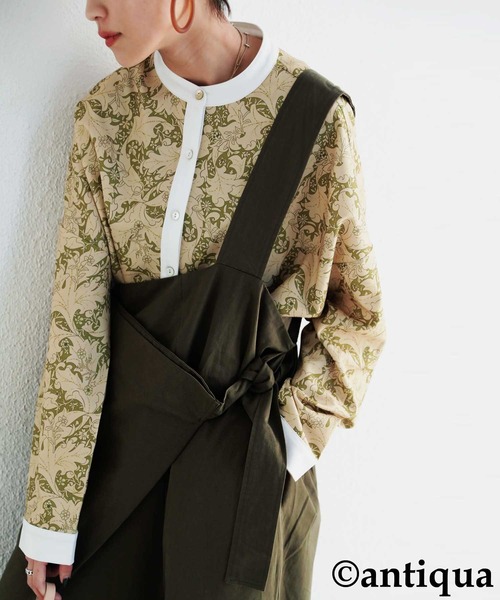 antiqua(アンティカ)の「×オールシーズン着回せる!アシメオールインワン(つなぎ/オールインワン・レディース・ブラック/カーキ/オレンジ・FREE)」の15枚目の写真