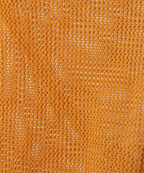 DOUBLE NAME(ダブルネーム)の「前後2WAY 袖ラインメッシュ編みプルオーバー(ニット/セーター・レディース・スミクロ/キナリ/オレンジ/ターコイズブルー・FREE)」の8枚目の写真