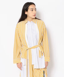 AULA AILA | 【別注】AULA AILA/アウラアイラ/ストライプコンビシャツ(シャツ/ブラウス)