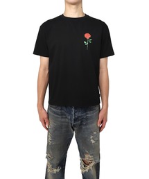 MYne | 【MYne】Rose Flower Printed Half Sleeve T-shirt(Tシャツ/カットソー)