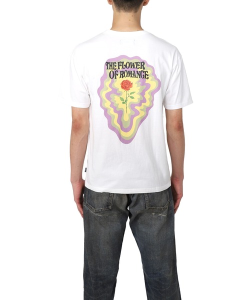 MYne（マイン）の「【MYne】Rose Flower Printed Half Sleeve T-shirt（Tシャツ/カットソー・メンズ・ホワイト/ブラック・S/M/L）」の7枚目の写真