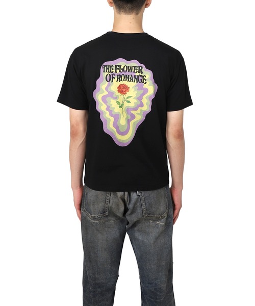 MYne（マイン）の「【MYne】Rose Flower Printed Half Sleeve T-shirt（Tシャツ/カットソー・メンズ・ホワイト/ブラック・S/M/L）」の10枚目の写真