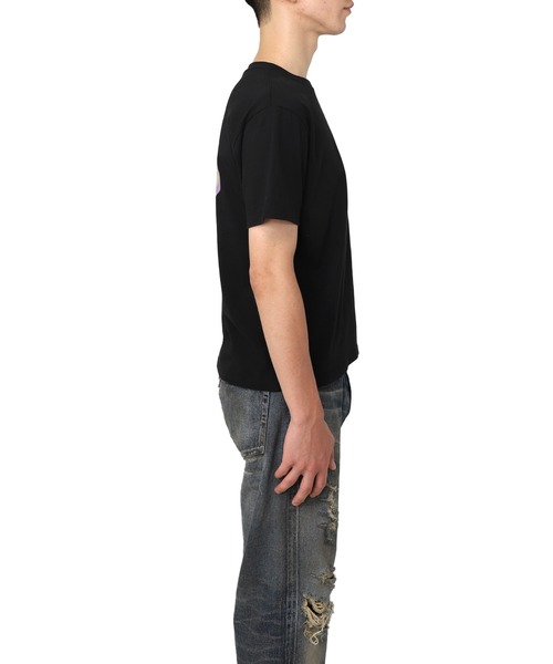 MYne（マイン）の「【MYne】Rose Flower Printed Half Sleeve T-shirt（Tシャツ/カットソー・メンズ・ホワイト/ブラック・S/M/L）」の11枚目の写真