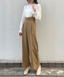 titty＆Co. PETIT | 【titty&Co.PETIT】サス付きハイウエスト脚長スラックス(スラックス)