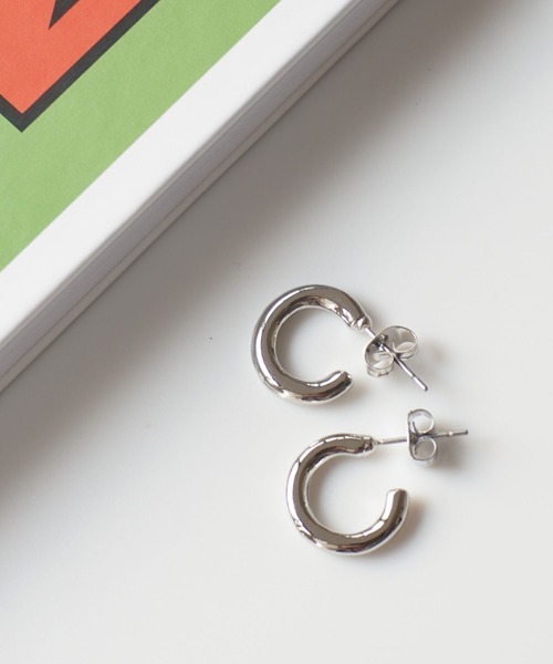 ミニ メタル フープ ピアス ( ユニセックス / メンズアクセ