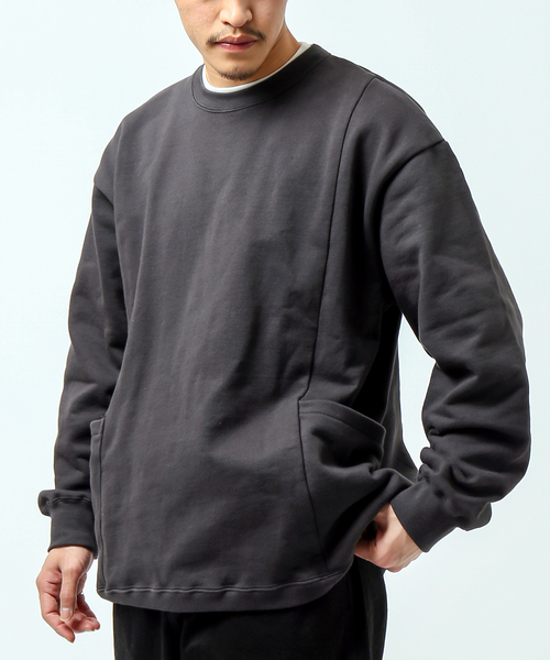 B.C STOCK(ベーセーストック)の「CARRY PKT SWEAT(Tシャツ/カットソー・メンズ・ホワイト/グリーン/スミクロ・MEDIUM/LARGE)」の1枚目の写真