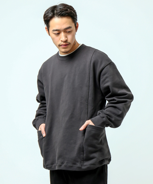 B.C STOCK(ベーセーストック)の「CARRY PKT SWEAT(Tシャツ/カットソー・メンズ・ホワイト/グリーン/スミクロ・MEDIUM/LARGE)」の9枚目の写真
