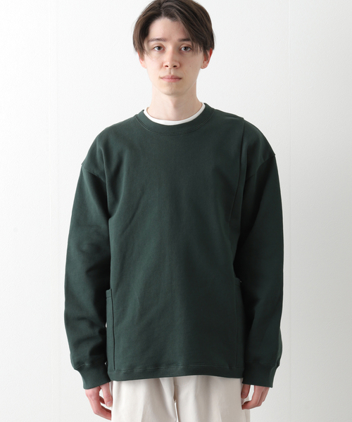 B.C STOCK(ベーセーストック)の「CARRY PKT SWEAT(Tシャツ/カットソー・メンズ・ホワイト/グリーン/スミクロ・MEDIUM/LARGE)」の11枚目の写真